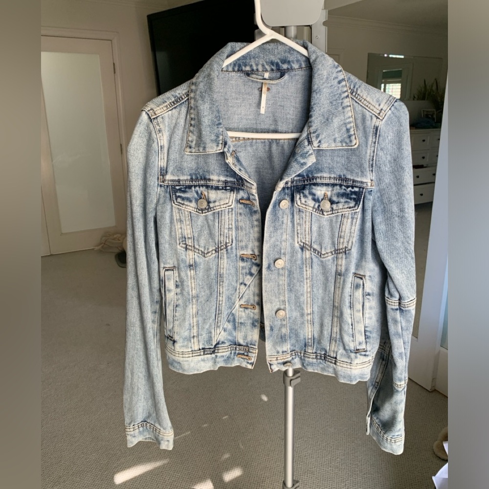 Free People Rumors Denim Jean Jacket